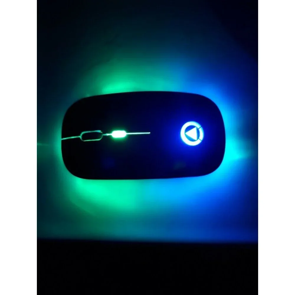 Mouse 27Mhz USB Wireless Mute Rechargeable LED Backlit 1600DPI Gaming Mouse